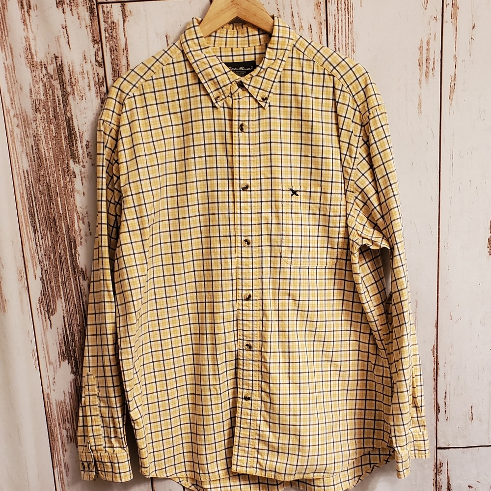 Eddie Bauer long sleeve button down shirt …